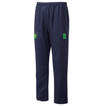 POPLIN TRACK PANT WITH LYCRA-Navy