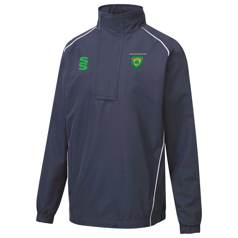 Dual Curve 1/4 Zip Rain jacket : Navy
